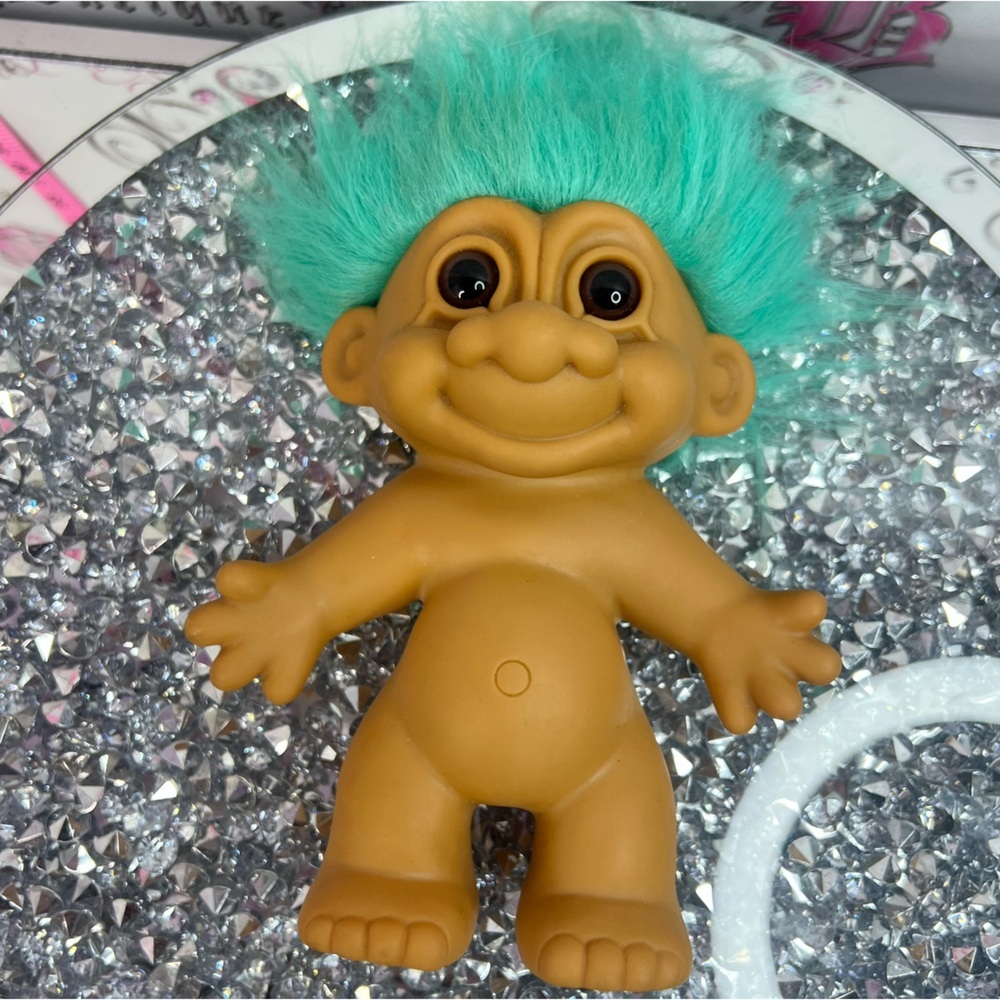 Russ large Troll Doll with Bright Turquoise Hair